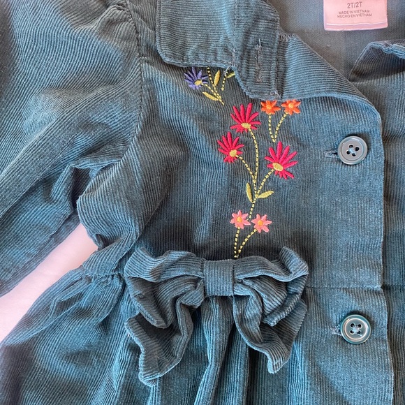 Good lad girls toddler corduroy embroidered long sleeve dress. - Picture 8 of 8